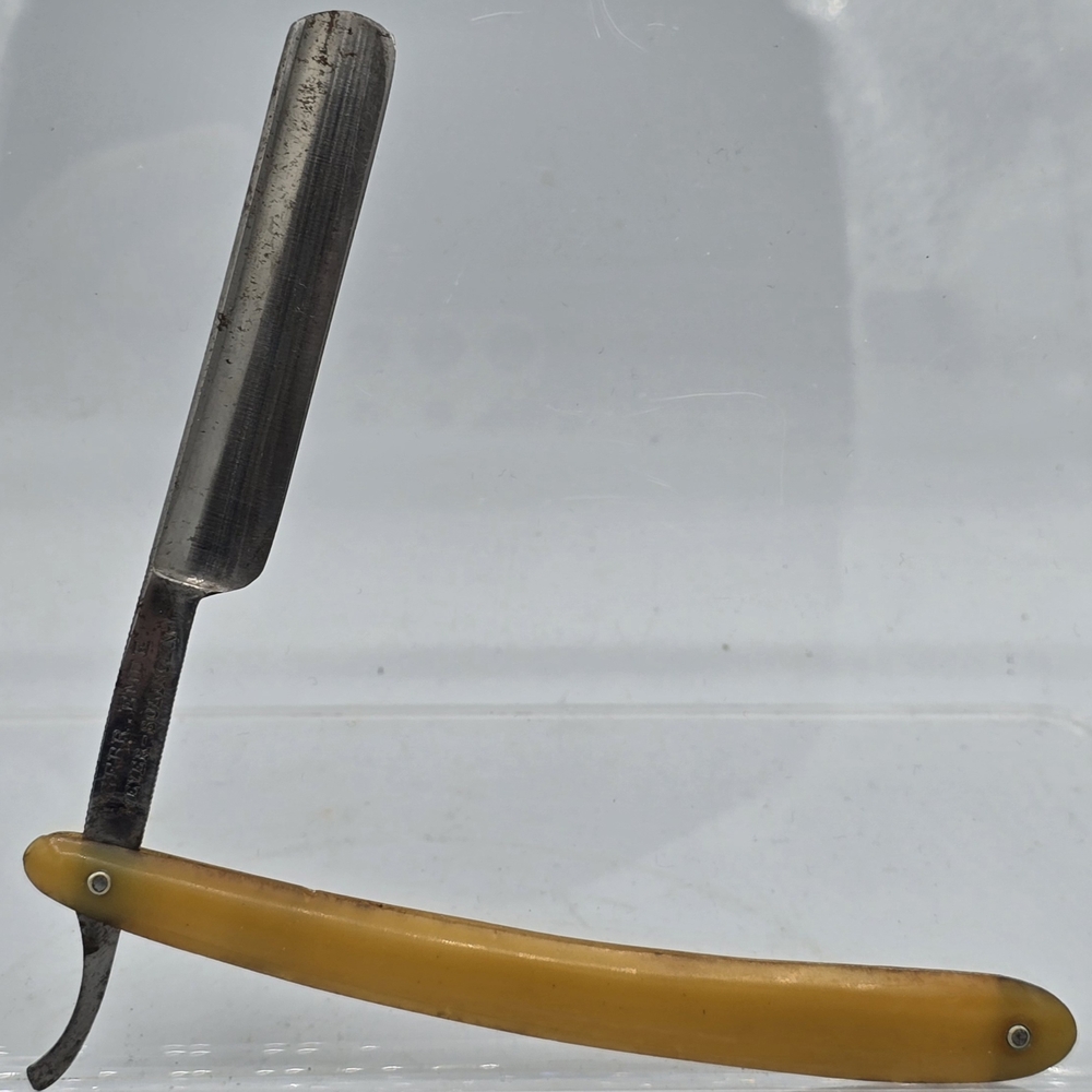 Antique Stright Razor & Box - Picture 3 of 7